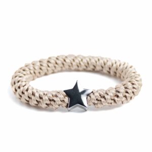 Charmz beige zilver ster
